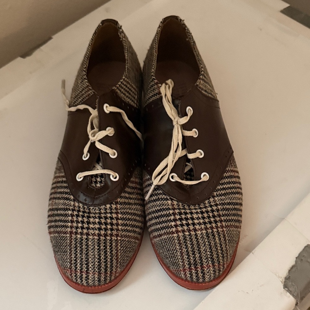 Aris Allen Brown and Cream Oxford Shoes